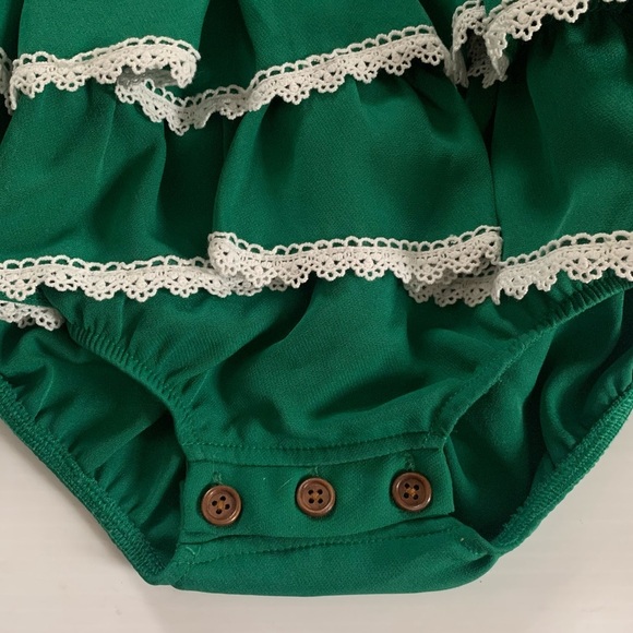 Eliza Grace Clothing | Boutique Tiered Romper Holiday Christmas Girl’s Size 5 - Picture 5 of 9